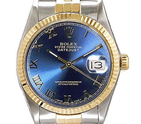 rolex blue tone gold bezel